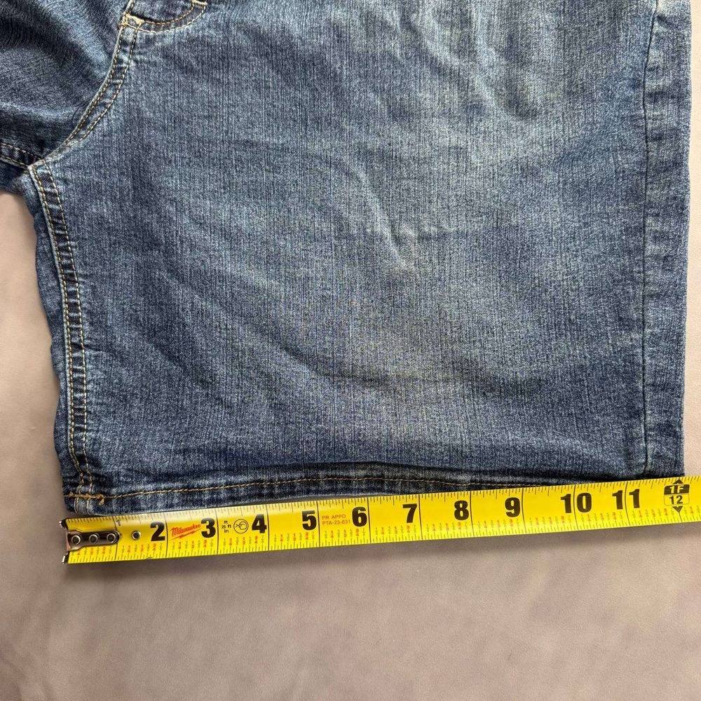 Lee Riders Denim Shorts Womens 20M Blue Excellent Midrise Stretch Jean Shorts - Picture 9 of 11